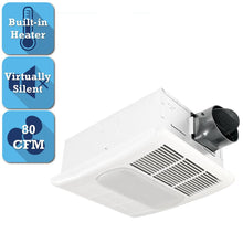 Load image into Gallery viewer, Delta RAD80L Breez Radiance Series 80 CFM Ceiling Bathroom Exhaust Fan