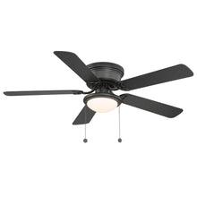 Load image into Gallery viewer, Hugger 52 in. LED Indoor Black Ceiling Fan AL383LED-BK 1002493483