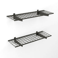 Load image into Gallery viewer, HyLoft 00651 2-Shelf 45 W Wire Garage Wall Storage System Silver Hammertone