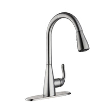 Load image into Gallery viewer, Glacier Bay HD67826-0008D2 Carla Pull-Down Spray Kitchen Faucet Stainless Steel