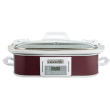 Load image into Gallery viewer, Crock-Pot SCCPCCP350-CR 3.5 Qt. Programmable Crock Slow Cooker in Cranberry