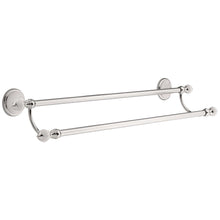 Load image into Gallery viewer, Delta 126645 Alexandria 24 in. Double Towel Bar in Chrome and White