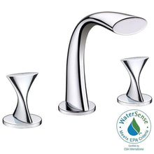 Load image into Gallery viewer, Ultra Faucets UF55510 Twist Collection 8" Widespread Bathroom Faucet Chrome
