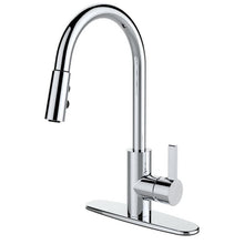 Load image into Gallery viewer, Runfine RF421007 Single-Handle Pull-Down Sprayer Kitchen Faucet in Chrome