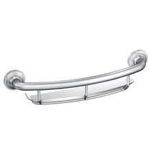 Load image into Gallery viewer, MOEN LR2356DCH 16 in. x 1 in. Screw Grab Bar with Shelf in Chrome