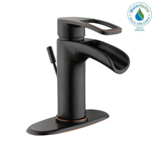 Load image into Gallery viewer, Glacier Bay HD67733W-6027D Kiso 4" Centerset Low-Arc Bath Faucet Bronze