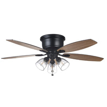 Load image into Gallery viewer, Hampton Bay 51829 Stoneridge 52" Matte Black Hugger LED Ceiling Fan 1003363328