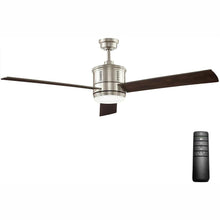 Load image into Gallery viewer, HDC 56060 Gamali 60 in. LED Indoor Brushed Nickel Ceiling Fan 1002316427