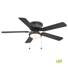 Load image into Gallery viewer, Hugger AL383LED-BK 52 in. LED Indoor Black Ceiling Fan 1002493483