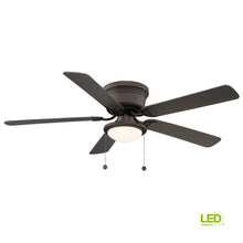 Load image into Gallery viewer, Hugger 56 in. AL383D-EB LED Espresso Bronze Ceiling Fan 1003023402