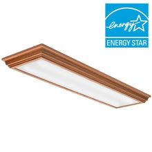 Load image into Gallery viewer, Lithonia Lighting FMFL 30840 CAML OA Cambridge 4 ft. Oak LED Flush Mount