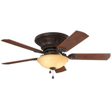 Load image into Gallery viewer, Harbor Breeze 00723 Lynstead 52" Bronze LED Flush Mount Ceiling Fan 807420