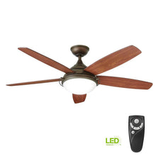 Load image into Gallery viewer, HDC YG513-EB Gramercy 52" LED Espresso Bronze Ceiling Fan 1001693767