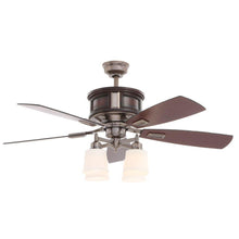 Load image into Gallery viewer, Hampton Bay AC438-VPW Garrison 52 in. Indoor Gunmetal Ceiling Fan 640656