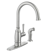 Load image into Gallery viewer, MOEN 87506SRS Noell 1-Handle Standard Kitchen Faucet Spot Resist Stainless