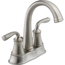Load image into Gallery viewer, Delta 25716LF-SS-ECO Lorain Stainless 2-handle 4" Centerset Bath Sink Faucet