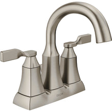 Load image into Gallery viewer, Delta 25766LF-SP Sawyer Spotshield Brushed Nickel 4" Centerset Bath Sink Faucet