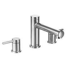 Load image into Gallery viewer, MOEN T393 Align 2-Handle Deck Mount Roman Tub Faucet Trim Kit in Chrome