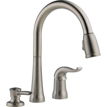 Load image into Gallery viewer, Delta 16970-SSSD-DST Kate 1-Handle Pull-Down Sprayer Kitchen Faucet Stainless