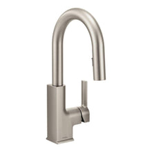 Load image into Gallery viewer, MOEN S62308SRS STO 1-Handle Bar Faucet Featuring Reflex,Spot Resist Stainless