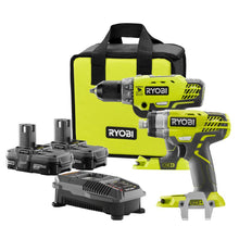 Load image into Gallery viewer, Ryobi P898N 18V ONE+ Li-Ion Cordless Hammer Drill & Impact Driver Combo Kit