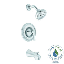 Load image into Gallery viewer, MOEN 82550 Darcy 1-Handle 5-Spray Tub and Shower Faucet with Valve, Chrome