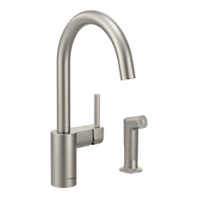 Load image into Gallery viewer, MOEN 7165SRS Align 1-Handle Standard Kitchen Faucet, Spot Resist Stainless