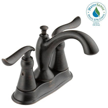 Load image into Gallery viewer, Delta 2594-RBTP-DST Linden 4" Centerset 2-Handle Bath Faucet, Venetian Bronze