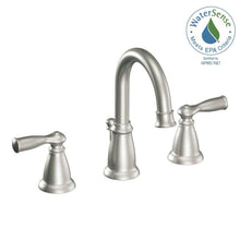 Load image into Gallery viewer, MOEN WS84924SRN Banbury 8" Widespread High-Arc Bathroom Faucet Brushed Nickel
