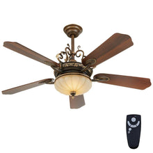 Load image into Gallery viewer, HDC 14012 Chateau Deville 52" Integrated LED Walnut Ceiling Fan 1001734778