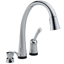 Load image into Gallery viewer, Delta 980T-SD-DST Pilar Single-Handle Pull-Down Sprayer Kitchen Faucet, Chrome