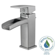 Load image into Gallery viewer, Pfister LG42-DF0K Kenzo 1-Hole 1-Handle Bathroom Faucet Brushed Nickel