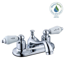 Load image into Gallery viewer, Glacier Bay 67092W-6A01 Teapot 4" Centerset 2-Handle Low-Arc Bath Faucet Chrome