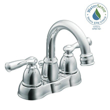 Load image into Gallery viewer, MOEN WS84913 Banbury 4" Centerset 2-Handle High-Arc Bathroom Faucet, Chrome
