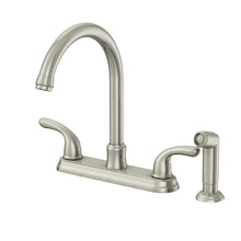 Load image into Gallery viewer, Glacier Bay F8FA0000BNV Builders 2-Handle Standard Kitchen Faucet in Stainless