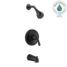 Load image into Gallery viewer, Glacier Bay 873X-0827D Builders 1-Handle 1-Spray Tub and Shower Faucet, Bronze