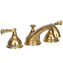 Load image into Gallery viewer, Pegasus FR2B8001PBV S Shape 2-Handle Deck-Mount Roman Tub Faucet Polished Brass