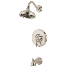 Load image into Gallery viewer, Pfister R89-8MBK Marielle 1-Handle Tub & Shower Trim, Brushed Nickel