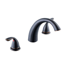 Load image into Gallery viewer, Glacier Bay 461-5027H2 Builders 2-Handle Deck-Mount Roman Tub Faucet Bronze