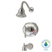 Load image into Gallery viewer, Glacier Bay 873W-1004 Lyndhurst WaterSense 1-Spray Tub & Shower Faucet, Nickel