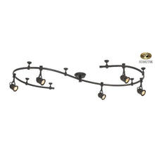 Load image into Gallery viewer, Hampton Bay EC6827BK 10 ft. 5-Light Black Flexible Track Lighting Starter Kit