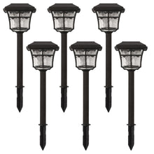 Load image into Gallery viewer, Hampton Bay 84101 Solar Powered Bronze 3000K Warm White Path Light 1002643994