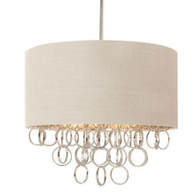 Load image into Gallery viewer, Hampton Bay 19714-000 3-Light Cascading Ring Polished Nickel Pendant 1001392694