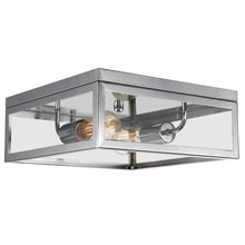 Load image into Gallery viewer, Globe Electric 65747 Memphis 2-Light Chrome Flush Mount Ceiling Light