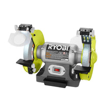 Load image into Gallery viewer, Ryobi BG828G 8" Bench Grinder Green