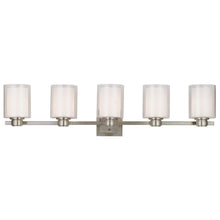 Load image into Gallery viewer, Design House 556175 Oslo 5-Light Brushed Nickel Vanity Light