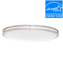 Load image into Gallery viewer, EnviroLite EV1432LED-BN 32" Brushed Nickel/White Low Profile Ceiling Flushmount
