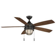 Load image into Gallery viewer, Hampton Bay AL634-NI Seaport 52" LED Natural Iron Ceiling Fan 1002498552