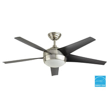 Load image into Gallery viewer, Home Decorators 99963 Windward IV 52" Ceiling Fan Brushed Nickel 458301