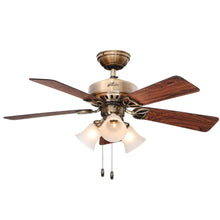 Load image into Gallery viewer, Hunter 53078 Beacon Hill 42" Indoor Antique Brass Ceiling Fan
